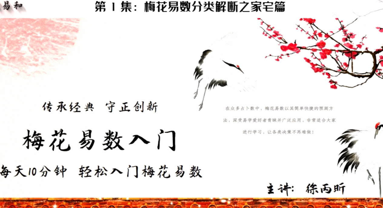 梅花易数中级-徐炳昕